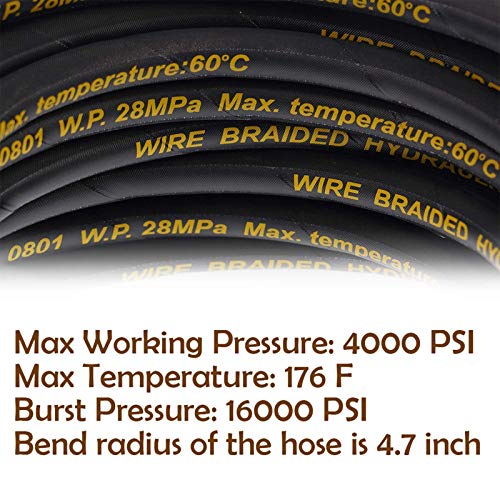 Twinkle Star 50FT Pressure Washer Hose 4000 PSI