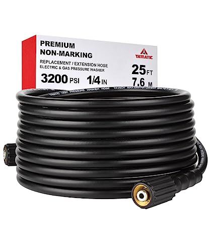 YAMATIC Kink-Free Pressure Washer Hose 25-100 FT