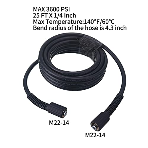 Tool Daily 6.5m Pressure Washer Hose 3600 PSI