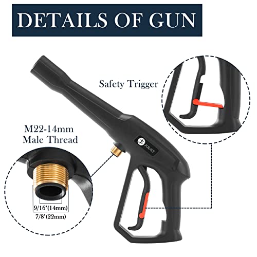 JOEJET Pressure Washer Replacement Gun and Nozzle Tips