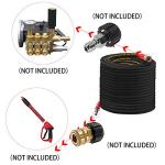 Hourleey 50FT Pressure Washer Hose with Quick Connect
