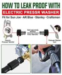 YAMATIC 25 ft Kink Resistant Pressure Washer Hose