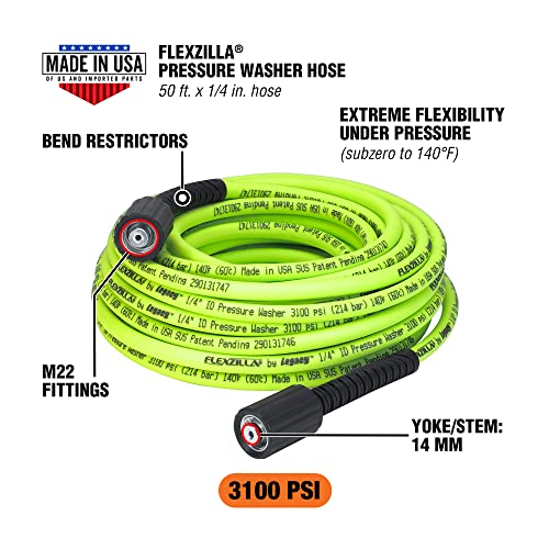 Flexzilla 1/4" x 50’ Pressure Washer Hose