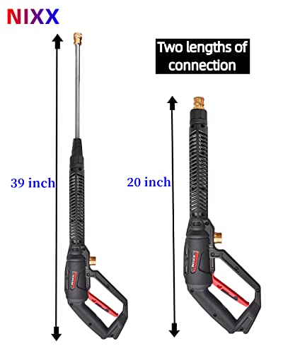 Power Washer Gun with Extension Wand and Nozzles