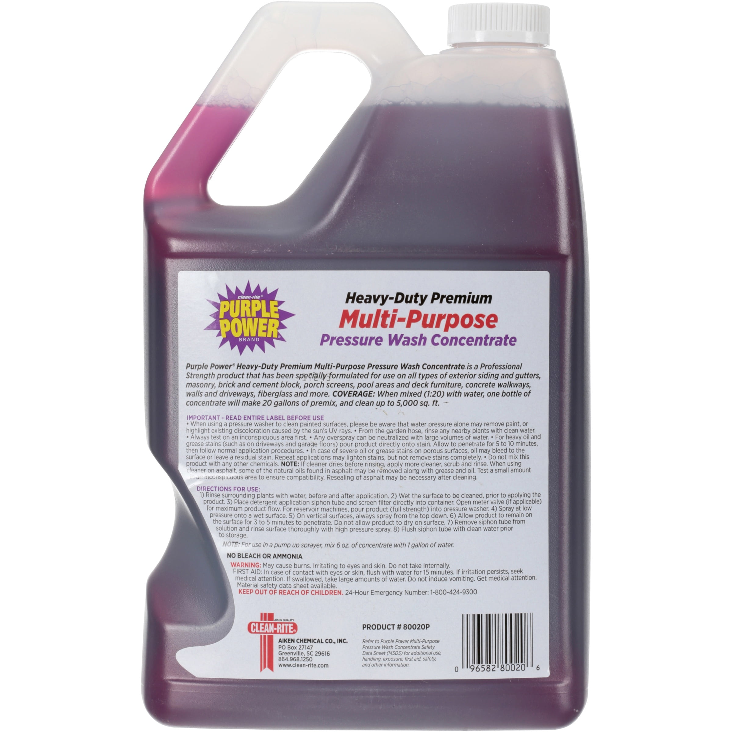 Purple Power Heavy-Duty Pressure Washer Fluid Concentrate