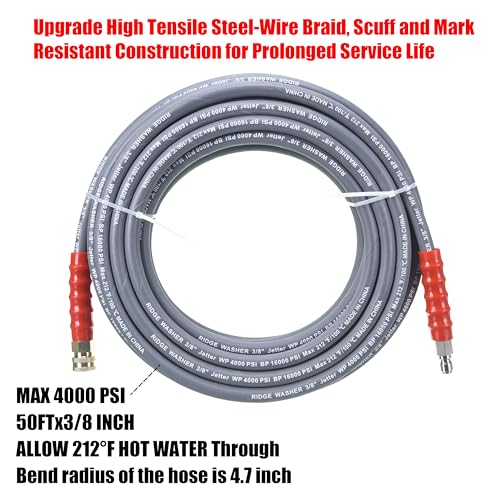 Ridge Washer 15.2m Pressure Washer Hose 4000 PSI