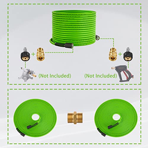 50 FT Pressure Washer Hose – 3600 PSI Kink Resistant