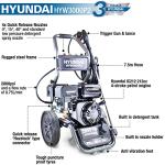 Hyundai 2800psi Petrol Pressure Washer with Nozzles