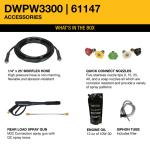 Dewalt 3300 PSI Gas Pressure Washer with Accessories