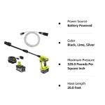 RYOBI ONE+ 18V 320 PSI Cordless Pressure Washer