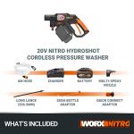 WORX NITRO 18V Cordless Pressure Washer with Accessories
