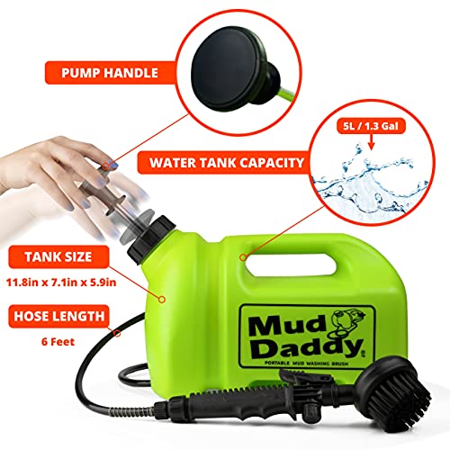 Mud Daddy Portable 5L Mud Cleaning Brush