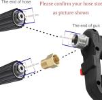 M MINGLE 5000 PSI Pressure Washer Gun with Nozzles