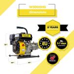 3000 PSI Petrol Pressure Washer - Lightweight & Powerful