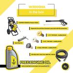 WASPPER 3000 PSI Petrol Pressure Washer Portable Jet