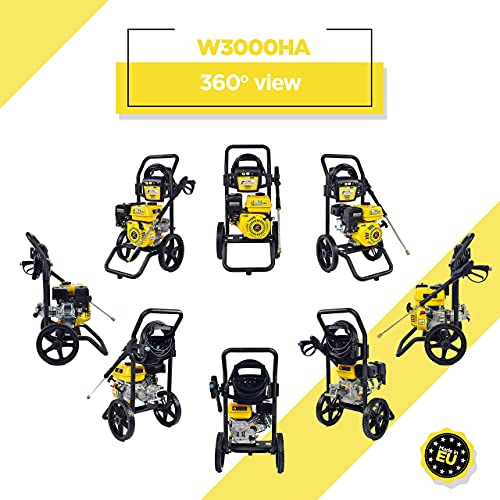 WASPPER 3000 PSI Portable Petrol Pressure Washer