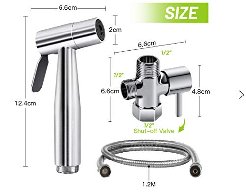 DJROLL Handheld Toilet Bidet Sprayer with Hose