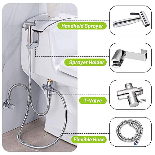 DJROLL Handheld Toilet Bidet Sprayer with Hose