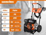 Genkins GPW3200 Gas Pressure Washer with Nozzles