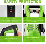 1800W Electric Pressure Washer with 4 Nozzles