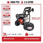 Simpson Clean Machine 3400 PSI Gas Pressure Washer