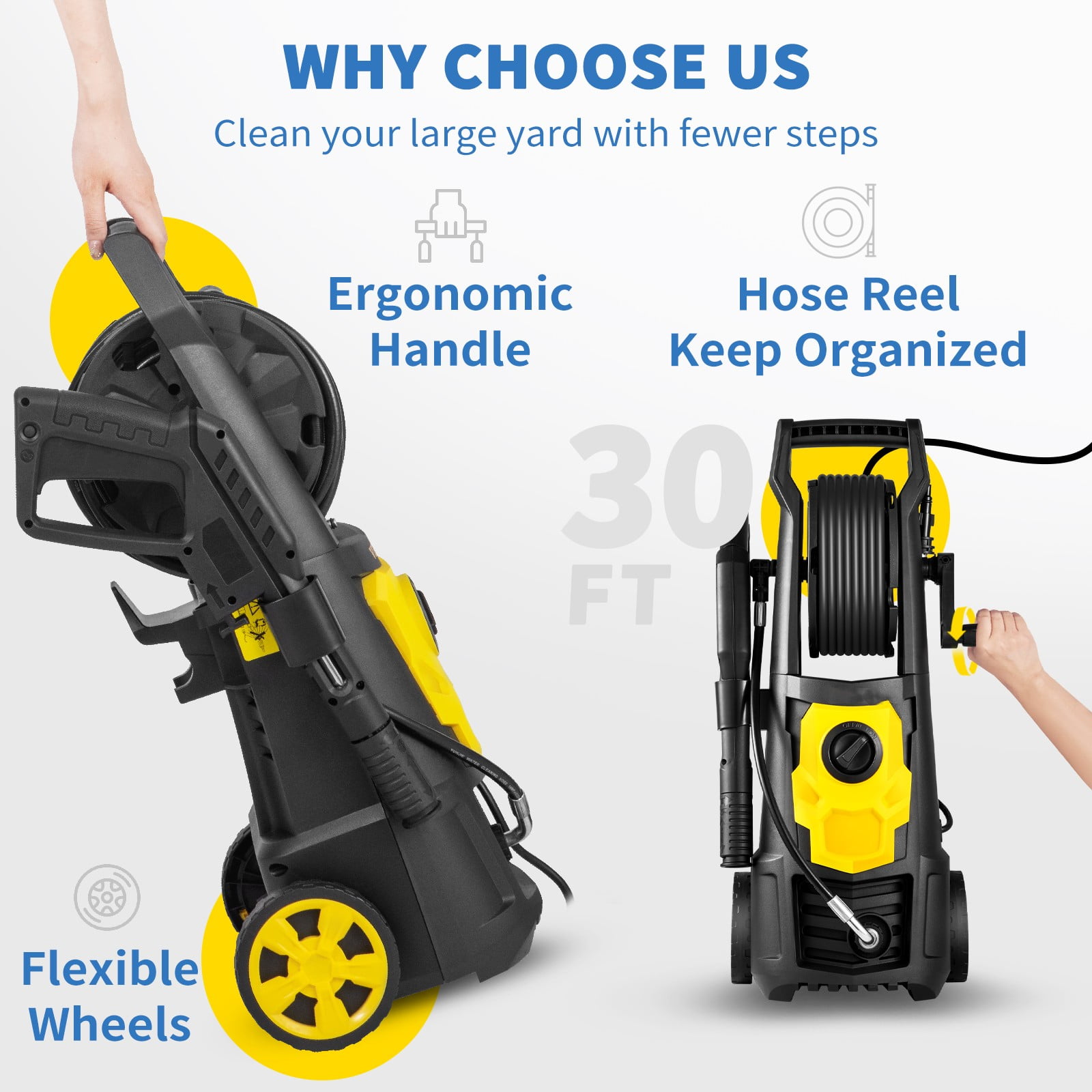 BENTISM 2000 PSI Electric Pressure Washer