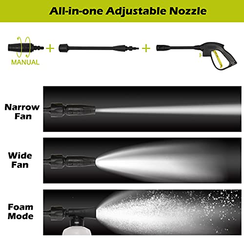 1650W Portable Pressure Washer with Foam Tank