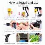 Wireless 30BAR High Pressure Car Wash Spray Gun