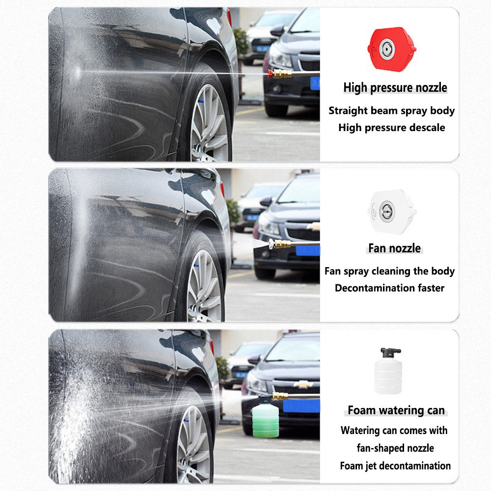 Wireless 30BAR High Pressure Car Wash Spray Gun