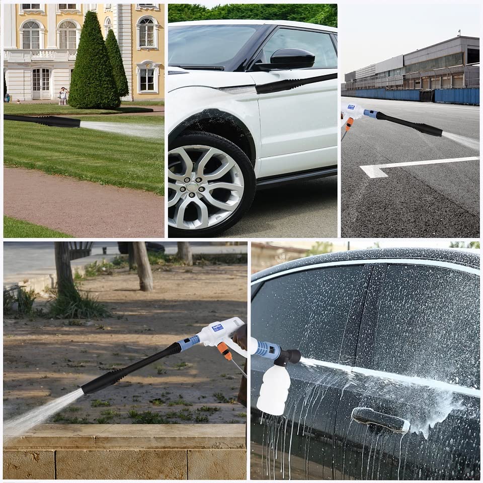 Cordless 21V Portable Power Washer with Hose