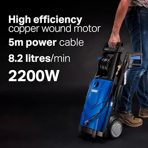Draper Electric Pressure Washer 165 Bar 2200W