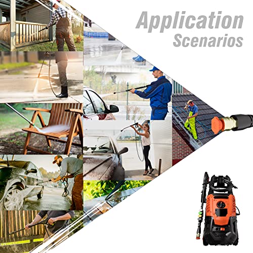 AIVOLT 3000PSI Electric Pressure Washer with 5 Tips