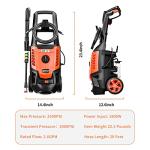 AIVOLT 3000PSI Electric Pressure Washer with 5 Tips
