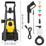 2000PSI Electric Pressure Washer with 5 Nozzles