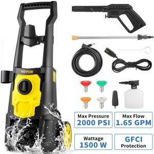 VEVOR 2000 PSI Electric Pressure Washer with Accessories