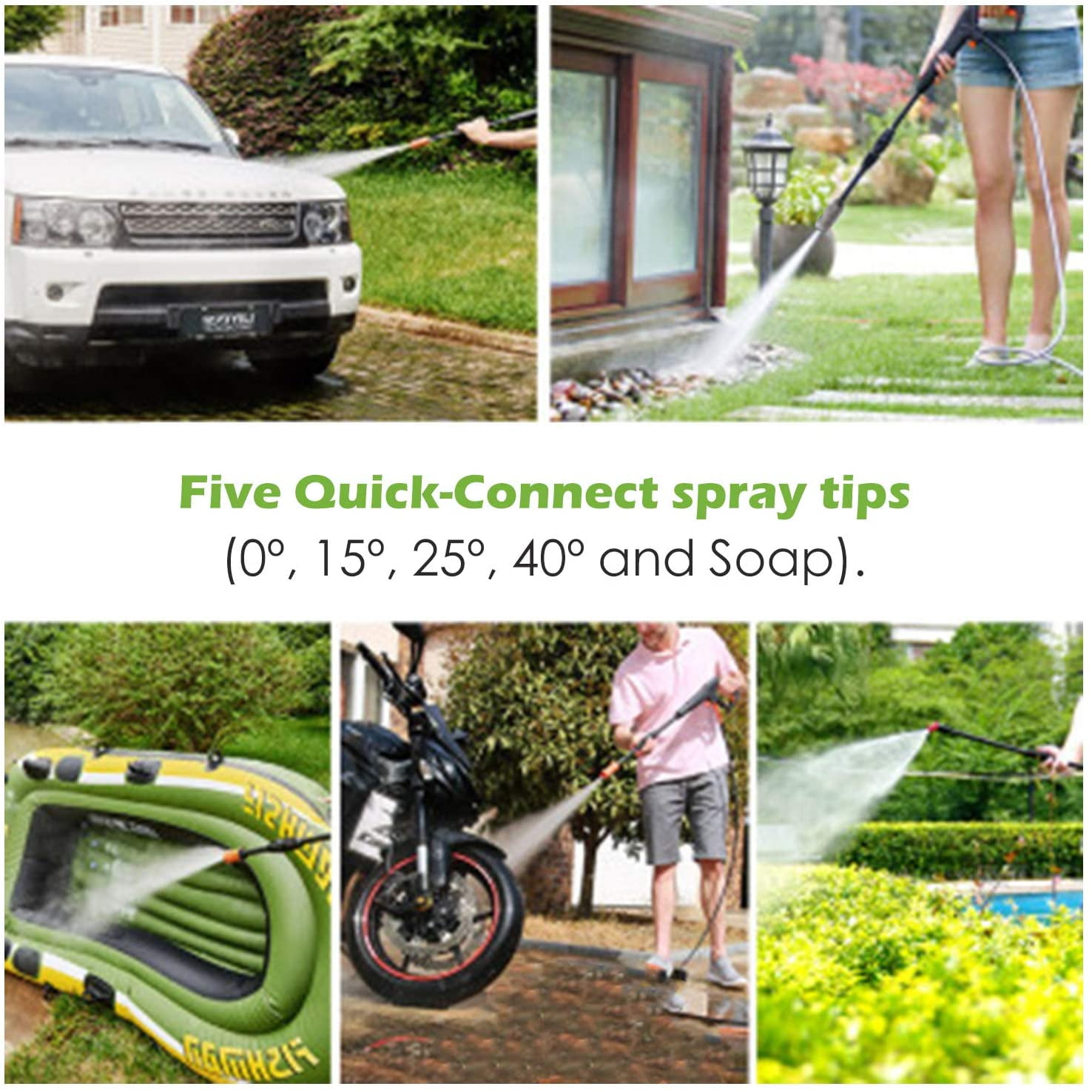 2200PSI Electric Pressure Washer with Hose Nozzle