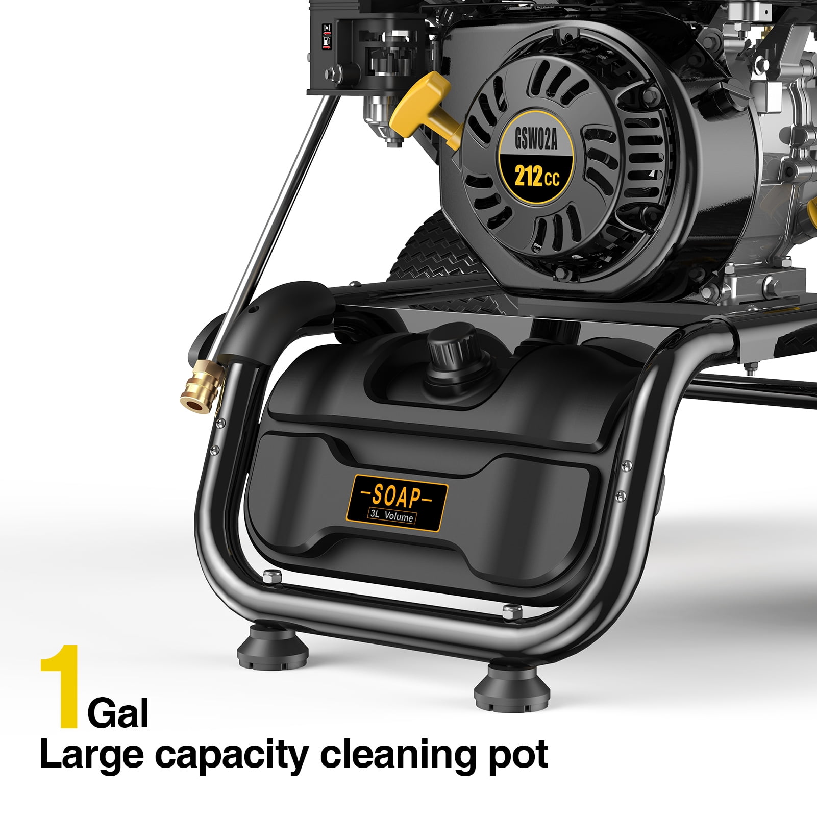 BLUBERY 3500 PSI Gas Pressure Washer with Hose