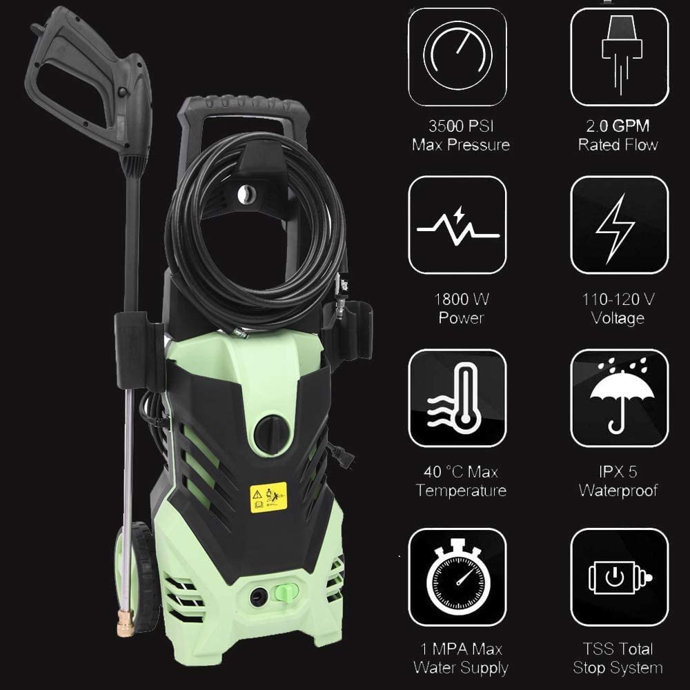 2200PSI Electric Pressure Washer with Hose Nozzle