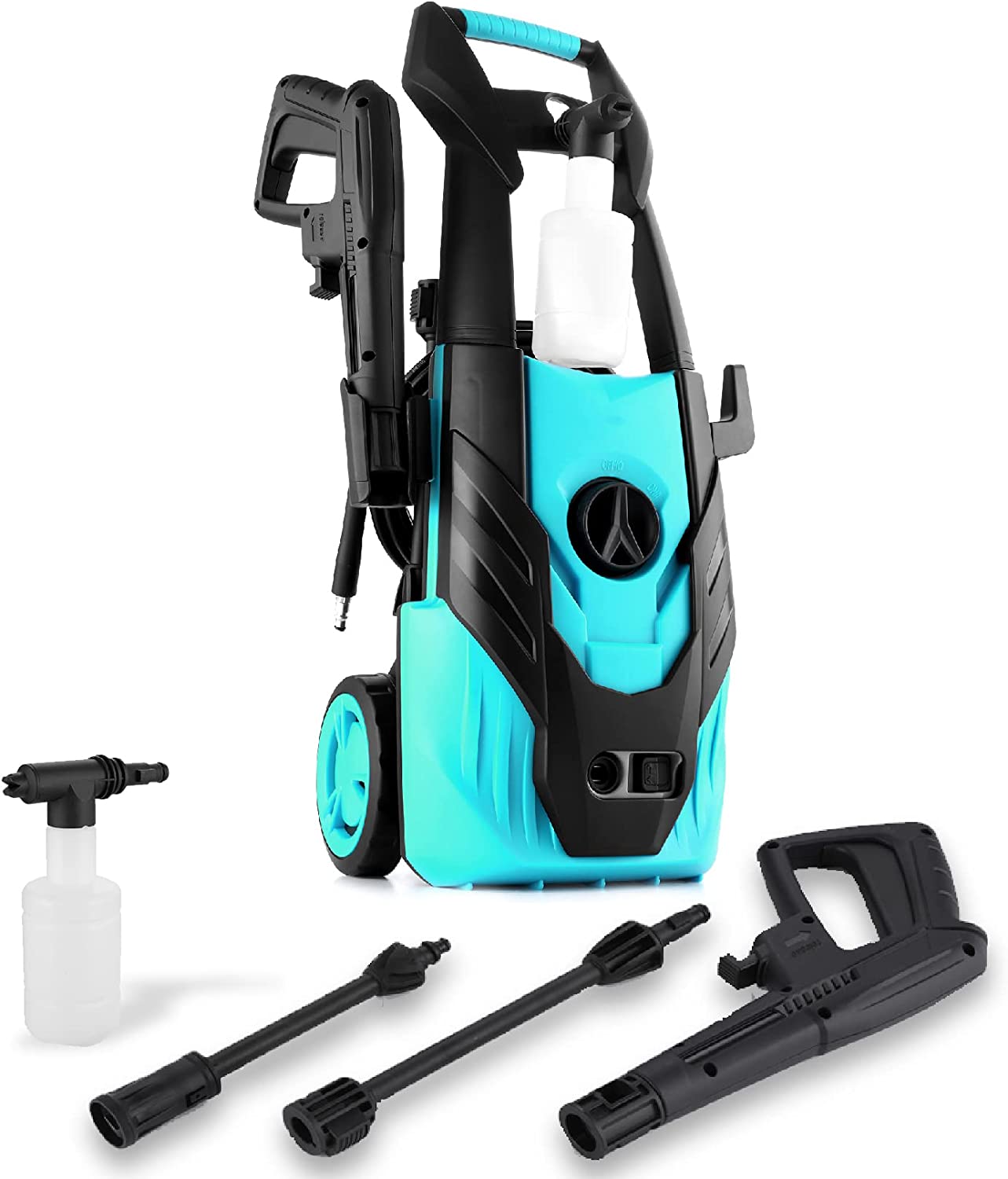 1600W Electric Pressure Washer with Adjustable Nozzle
