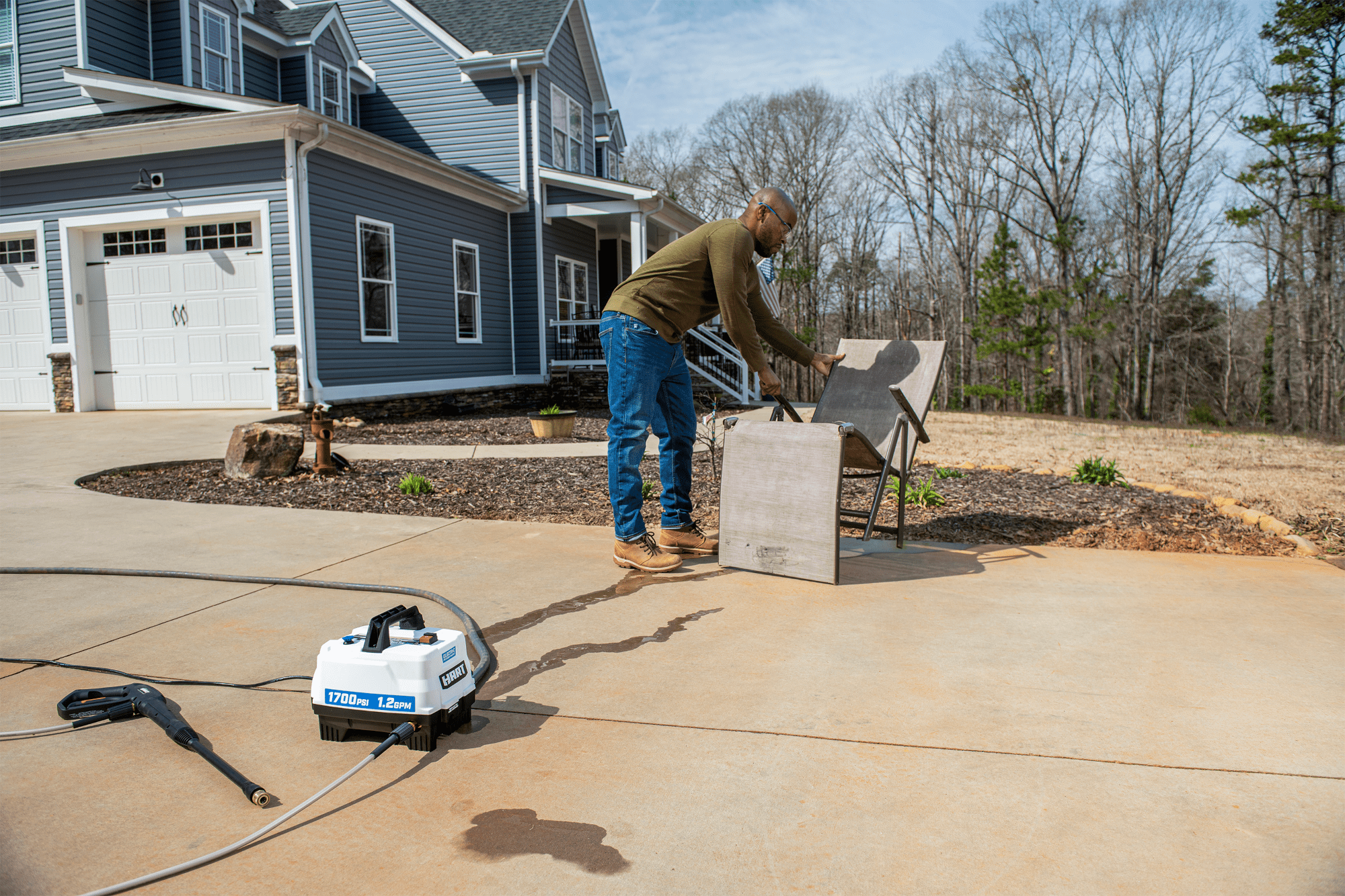 HART Electric Pressure Washer 1700 PSI 1.2 GPM