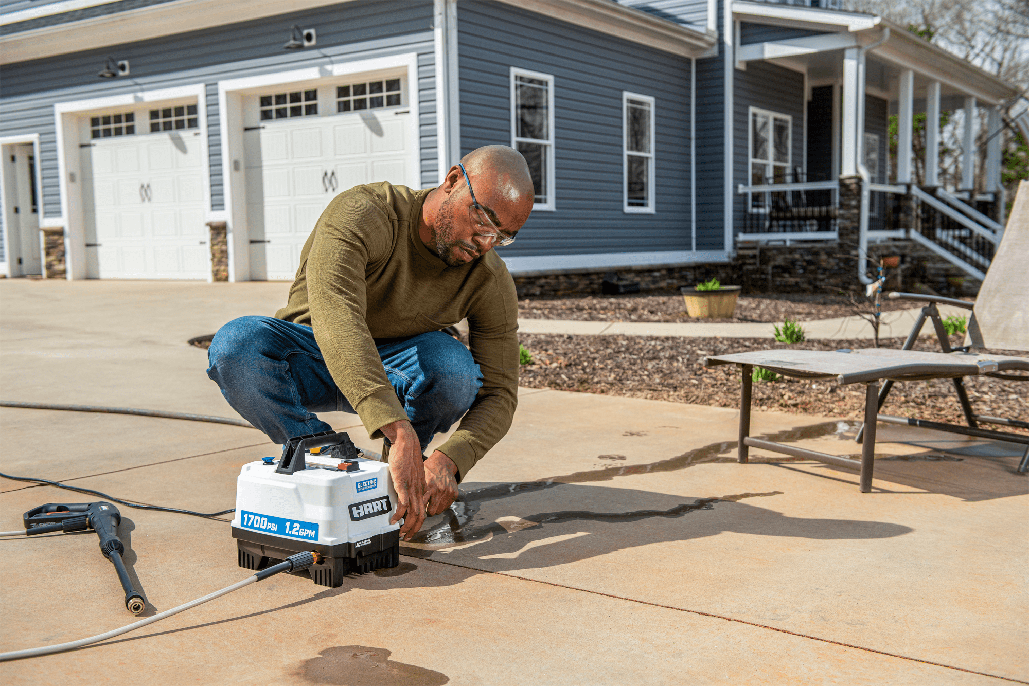 HART Electric Pressure Washer 1700 PSI 1.2 GPM
