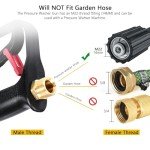YUET 5M Pressure Washer Extension Hose 3200 PSI