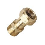 High-Pressure Brass Swivel Joint M22 Hose Adapter