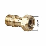 High-Pressure Brass Swivel Joint M22 Hose Adapter