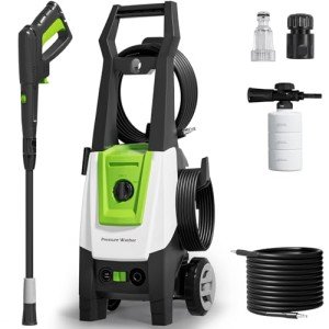 2000W Electric Pressure Washer with Foam Cannon