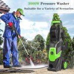 3000W Electric Pressure Washer with Adjustable Nozzle