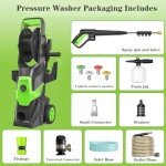 3000W Electric Pressure Washer with Adjustable Nozzle