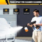 Cordless 45 Bar Pressure Washer with Foam Generator
