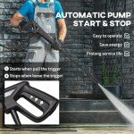 DURHAND 1800W Portable High Pressure Washer