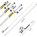 24FT Telescoping Pressure Washer Wand with Accessories